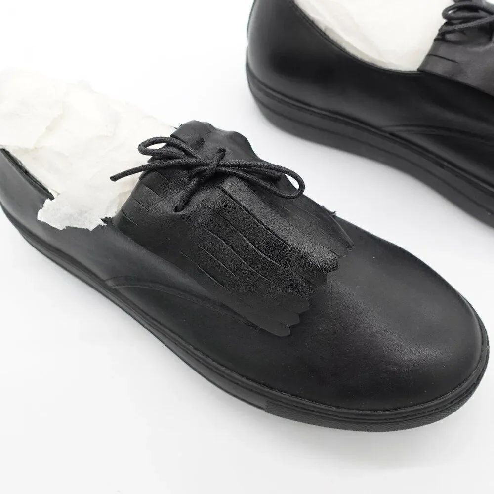 BNIB - Atelje 71 Textured Leather Slip On Sneakers